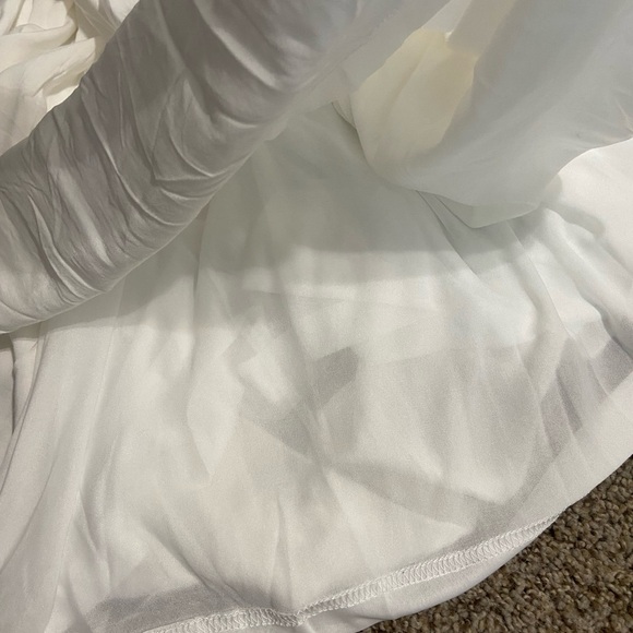 New✨soft white backless boho dress w/ crochet top & adjustable straps• XS - Picture 10 of 10